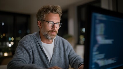 A programmer comparing two code sequences side by side on a split screen, highlighting mismatched functions and stepping through breakpoints — precise debugging analysis, clean refactoring process,