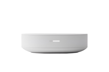 White modern air conditioner unit isolated on transparent background