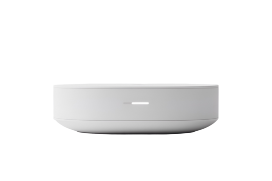 White modern air conditioner unit isolated on transparent background