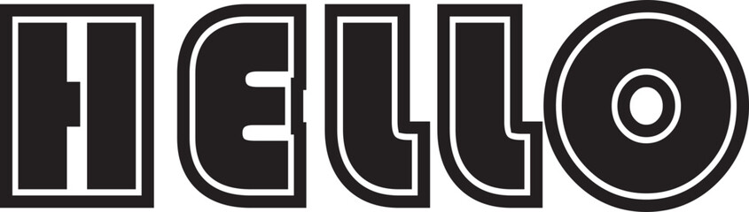 Hello, black and white