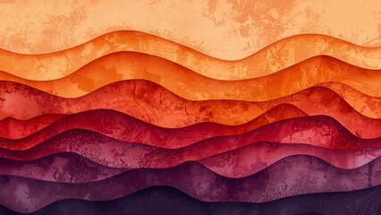 Vibrant Gradient Waves Background with Grateful Earth Tones for Thanksgiving Mobile Wallpapers