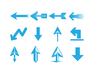 Modern Arrow Icon Collection for Navigation and Directional UI Design
