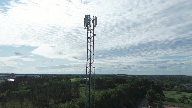 High antenna tower for LTE coverage