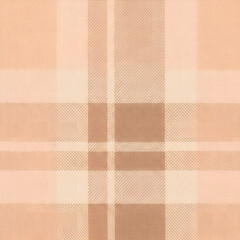 Soft Peach Plaid Pattern with Subtle Stripes and Cross-Sections