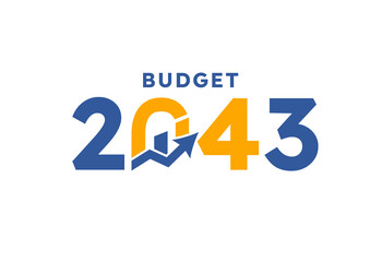 Budget 2043 logo design, 2043 budget banner design templates png