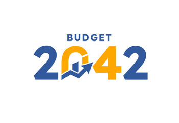 Budget 2042 logo design, 2042 budget banner design templates png