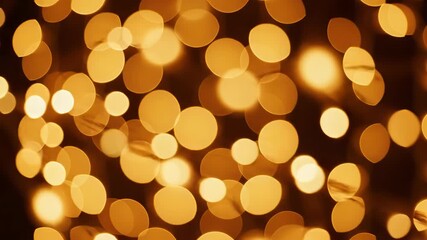 Abstract seamless golden bokeh background for festive designs. Golden bokeh creates festive mood, light spots making this seamlessly abstract background a good choice for party and holiday designs. - Powered by Adobe