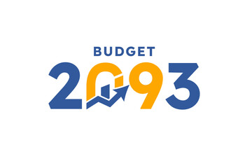 Budget 2093 logo design, 2093 budget banner design templates png