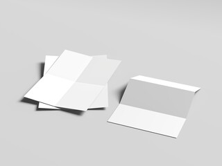 Elegant Letterhead Mockup Scene with Multiple Folded Sheets for Branding Presentation