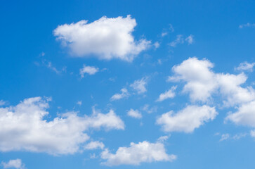 White cloud in the blue sky