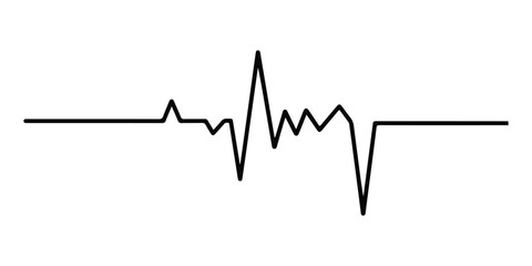 Heartbeat line icon, Modern clean medical symbol. vector illustration