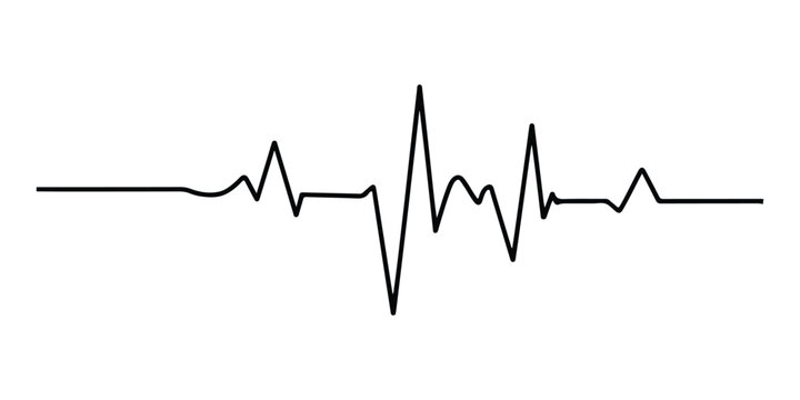 Heartbeat line icon, Modern clean medical symbol. vector illustration