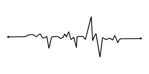 Heartbeat line icon, Modern clean medical symbol. vector illustration