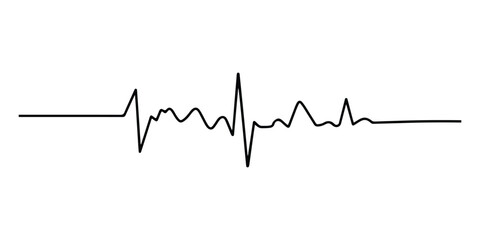Heartbeat line icon, Modern clean medical symbol. vector illustration
