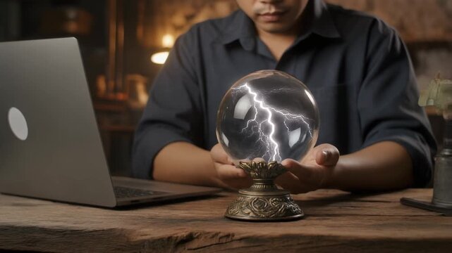 Mystical Predictions - A Fortune Tellers Digital Vision.