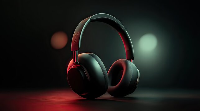 Sleek black wireless headphones offering immersive sound experience for music lovers today