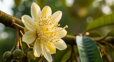 Fototapeta premium close up view of durian flower