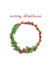merry christmas greeting card