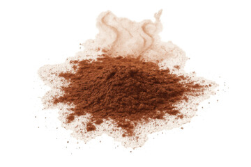 Cocoa powder dusting a dollop of fluffy whipped cream, creating a delightful texture and flavor contrast for various desserts