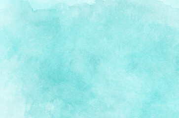 Abstract mint watercolor background texture.