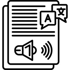 Text To Speech Icon
