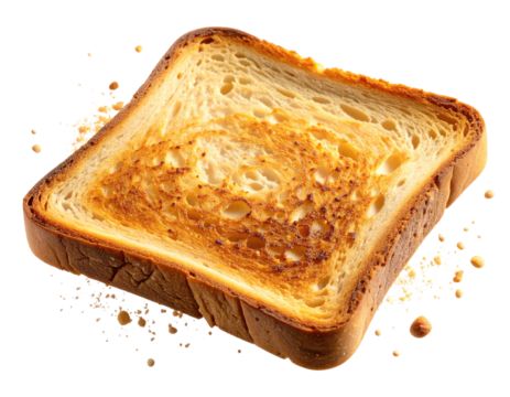 Minimal Macro Studio Shot – Crisp Toast with Smiley Design and Texture Detail