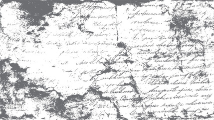 Distressed grey grunge texture overlay with faded handwritten script on white background vector