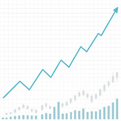 business graph showing growth