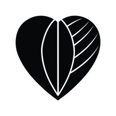 Ivorian Cocoa Chocolate Heart Icon