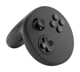 Gaming controller action home setup product modern environment isolated on transparent background