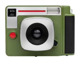 Vintage camera capture equipment isolated on transparent background