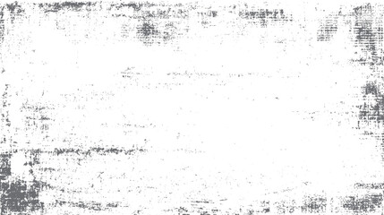 Faded grey distressed texture overlay with scattered dots and rough edges on a white background grunge