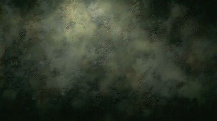Obraz premium Photorealistic dark olive plaster wall with subtle mottled texture