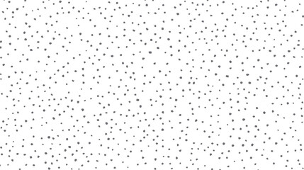 Scattered irregular grey dots on a clean white background abstract pattern black
