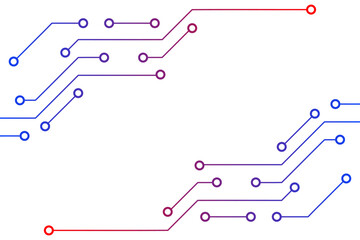 Technology Frame Background With Circuit Board. Vector Illustration. Abstract Business Wallpaper. Banner