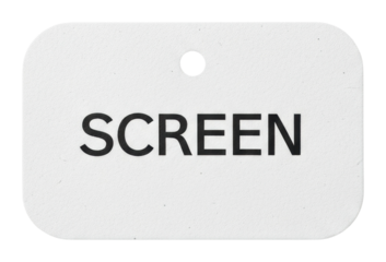 Creative display of screen technology in modern office environment isolated on transparent background