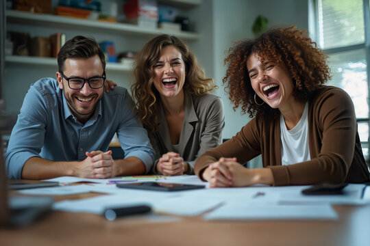 Office bullying scene. Gossiping coworkers. Emotional workplace exclusion. Mockery and isolation.