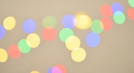 Abstract Colorful Bokeh Lights Background, Out of focus, Blurred, Circles