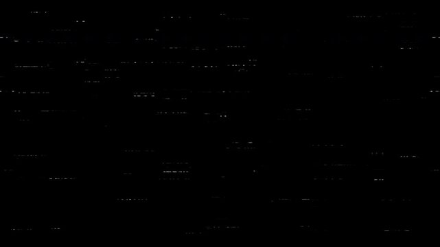 Corruption Collection: Bad TV overlay of noise pattern on the screen of an analog TV with white line