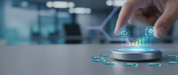 Digital data foundation quality. ai transformation business drives innovation and insight with futuristic dashboard and analytical graph glowing