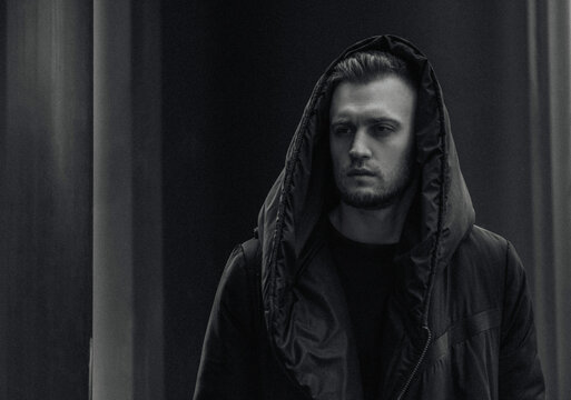 Stylish young guy expressing modern urban fashion