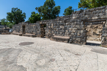 Courtyard area of the Western Bathhouse at Beit She'an in Israel.
