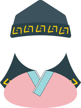 정통 한복 얼굴합성