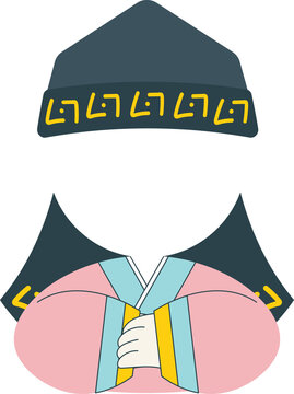 정통 한복 얼굴합성