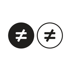 Obraz premium unequal button icon