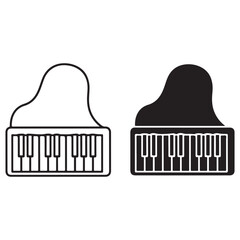 Minimalist Piano Icons