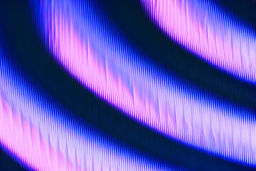 Gradient fractal glass texture backdrop, horizontal ripple waves with teal aqua spectrum and soft blur. Fractal optical distortion, luminous ribbed field, modern vector illustration