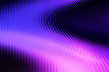 Gradient fractal glass texture backdrop, horizontal ripple waves with teal aqua spectrum and soft blur. Fractal optical distortion, luminous ribbed field, modern vector illustration