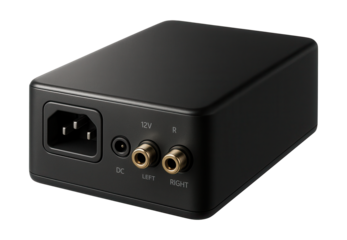Quiet, high-efficiency power supply for home theater audio equipment.