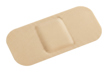 First aid essentials adhesive bandage for minor wounds home health isolated on transparent background